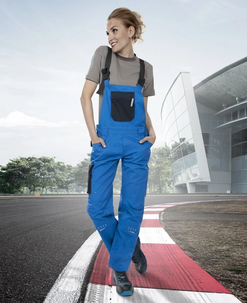 Pantaloni cu pieptar ARDON®4TECH albastru pentru femei