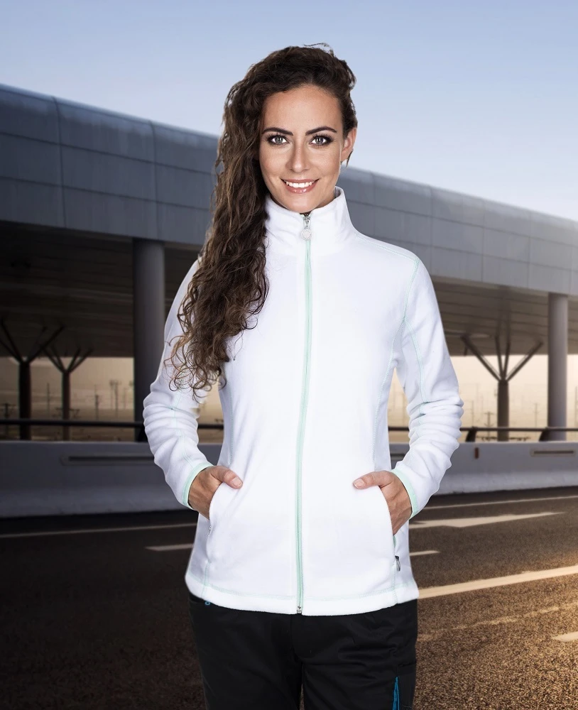 Fleece ARDON®FLORET alb pentru femei