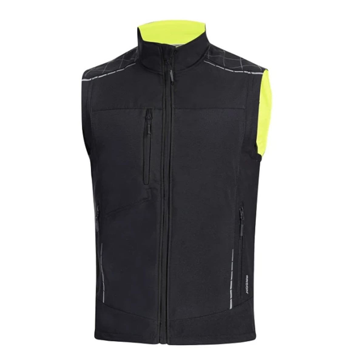 Vesta de lucru de iarna softshell VISION - negru/galben