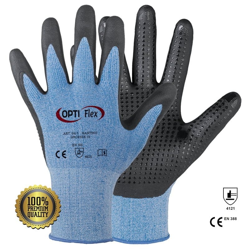 Manusi Hanting din poliester/spandex imersate in nitril