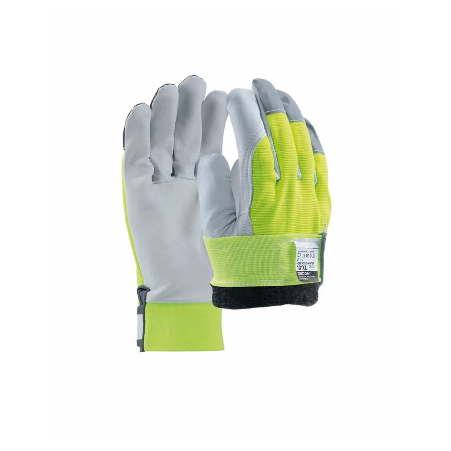 Manusi de protectie de iarna din piele de capra, reflectorizante, Hobby Winter