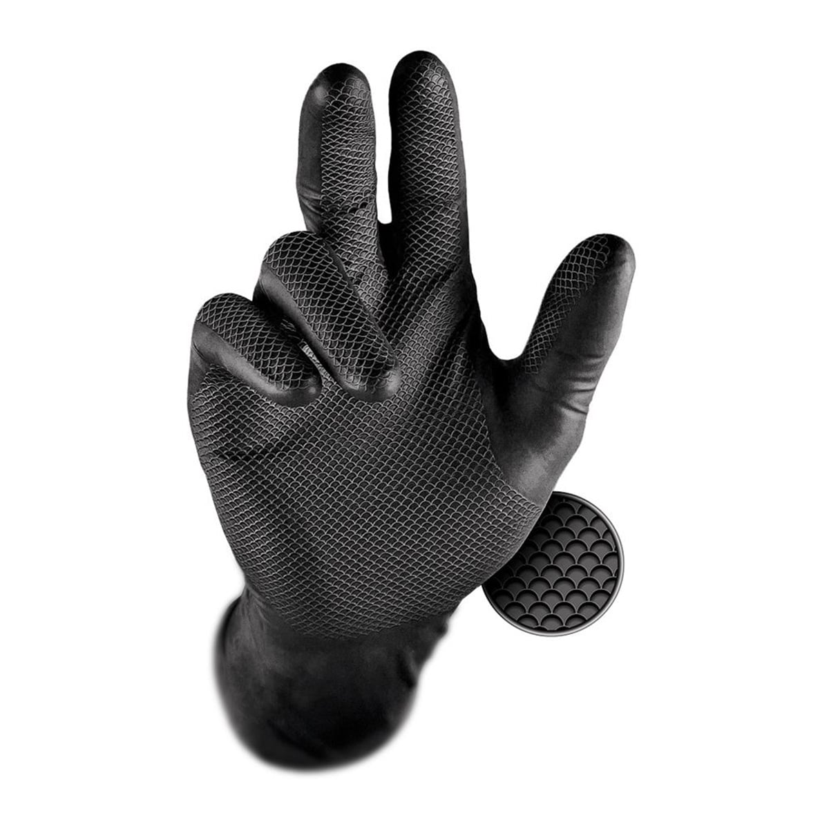 Manusi din nitril nepudrate Grippaz, 50 buc/cutie