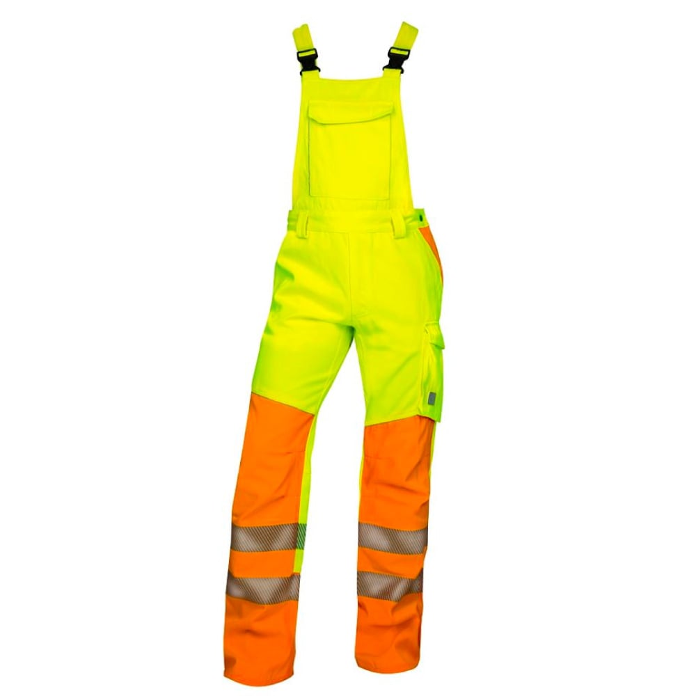 Pantaloni reflectorizanti de lucru cu pieptar SIGNAL