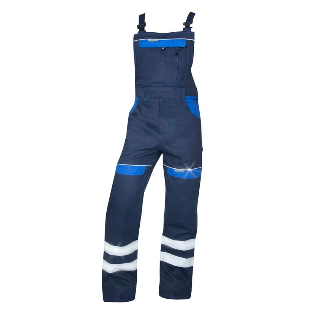 Pantaloni de lucru reflectorizanti cu pieptar COOL TREND